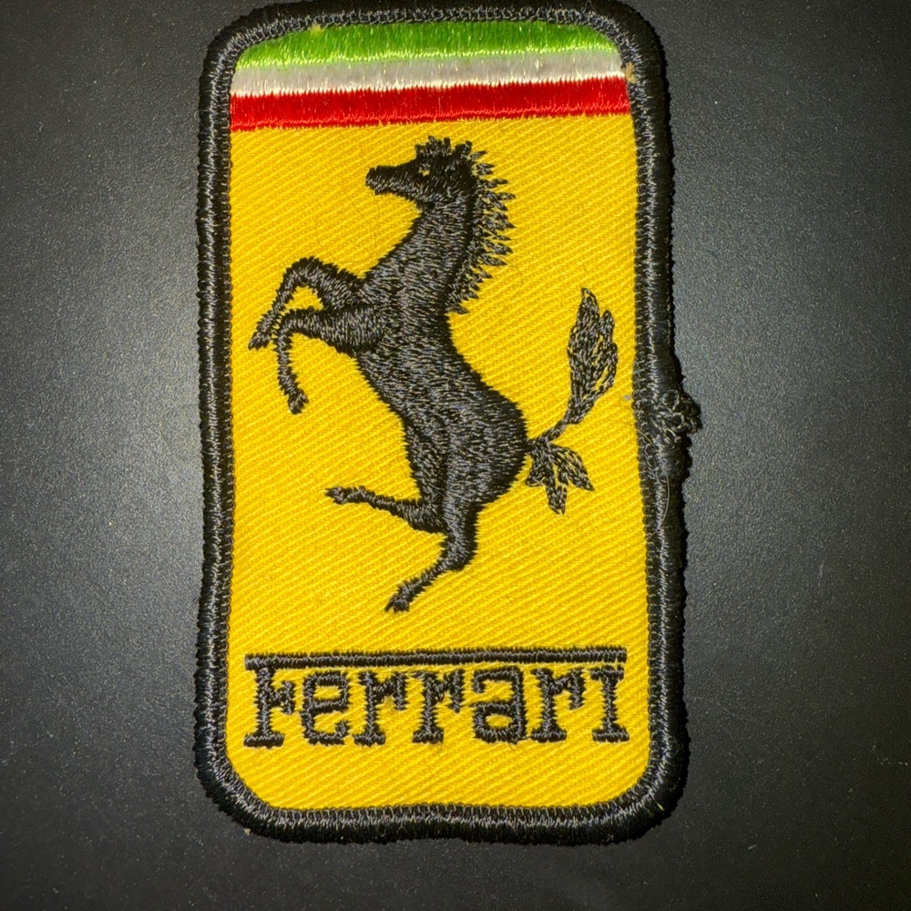 Ferrari Yellow Embroidered Patch